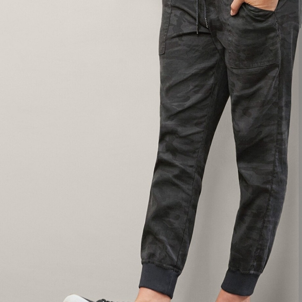 Level 99 Black Camo Track Joggers